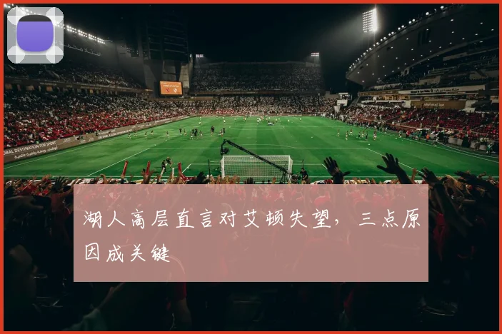 湖人高层直言对艾顿失望,三点原因成关键